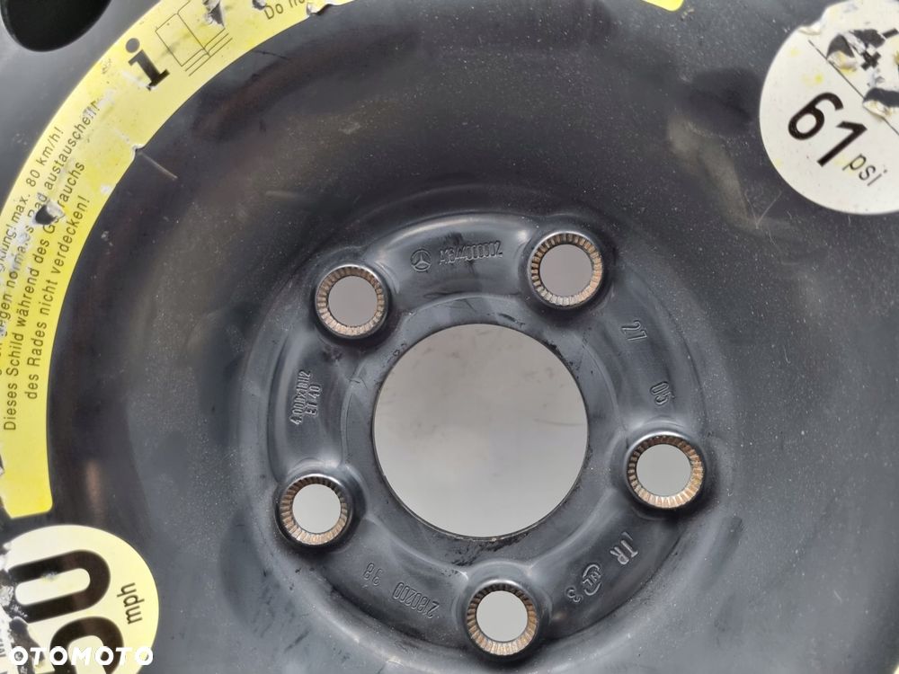 KOŁO DOJAZDOWE Mercedes ML W164 dojazdówka 155/90 R18 5x112 A1644000002 - 5