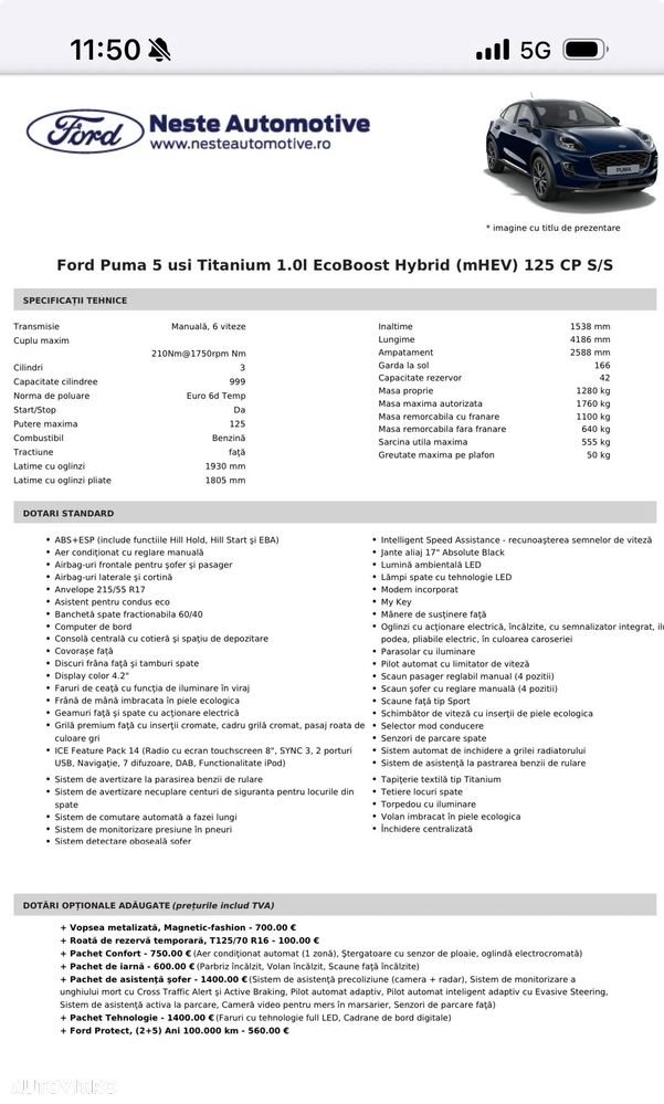 Ford Puma 1.0 EcoBoost Titanium - 18