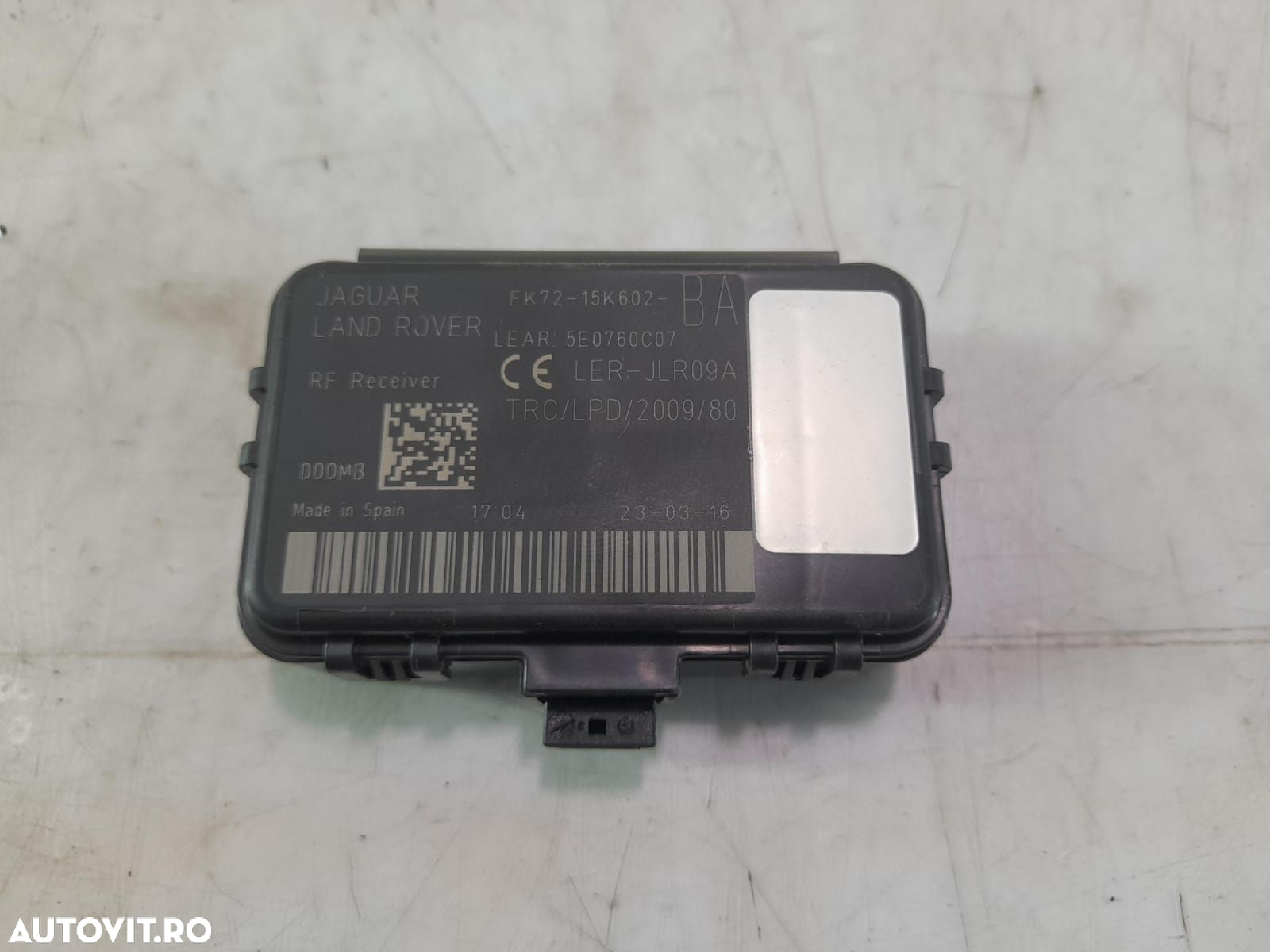 Modul receptor keyless fk72-15k602-ba Jaguar XE X760 [2014 - 2020] 2. - 2