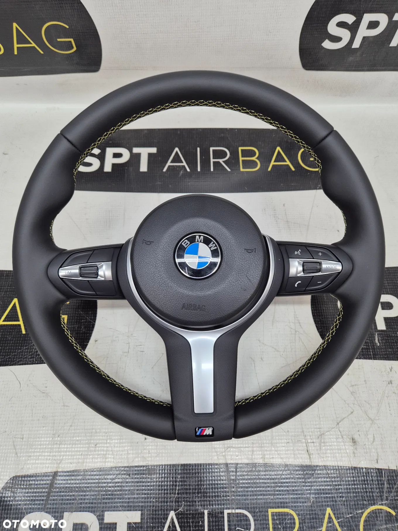 BMW F34 F36 PODUSZKĄ POWIETRZNĄ KIEROWCY ORYGINALNA NOWA Z ŻÓŁTĄ NITKĄ AIRBAG - 2
