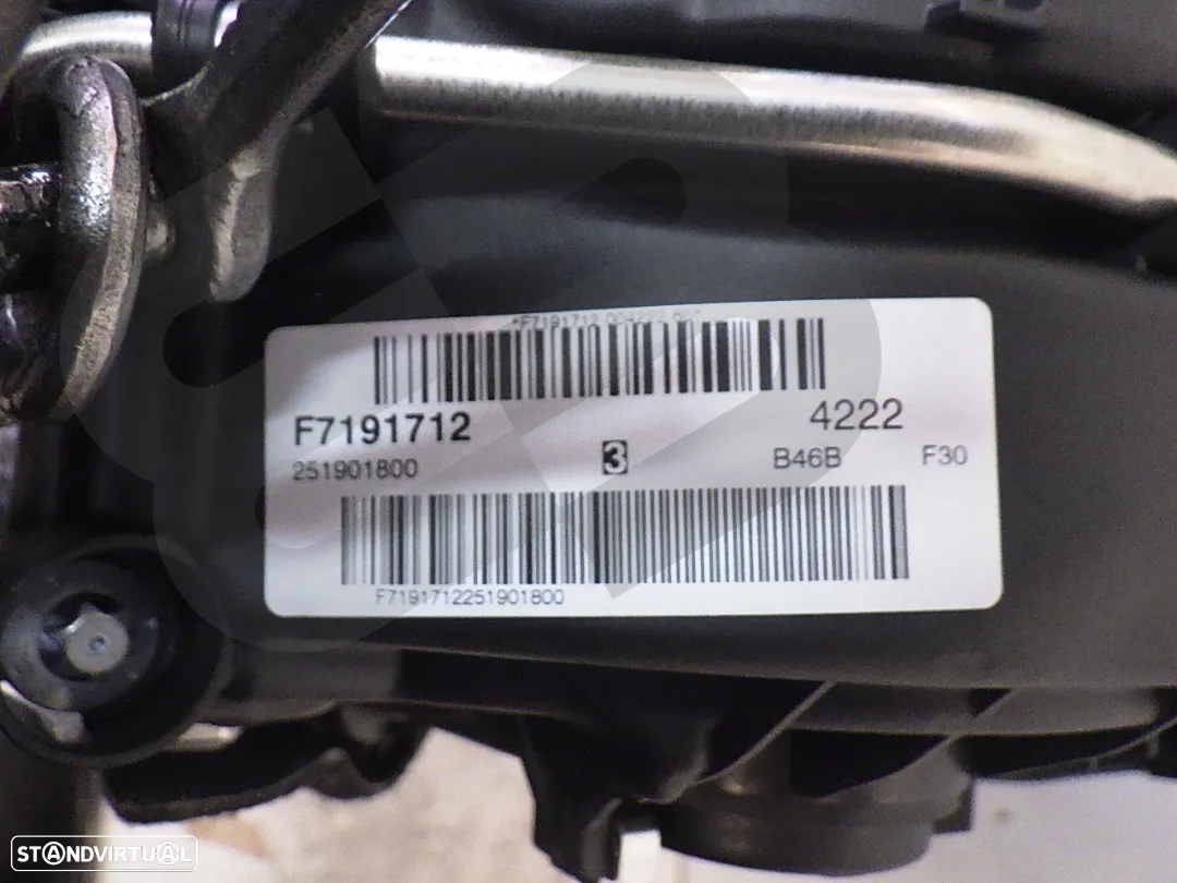 Motor BMW S3 F30 2.0 185KW Ref: B46B20B - 5