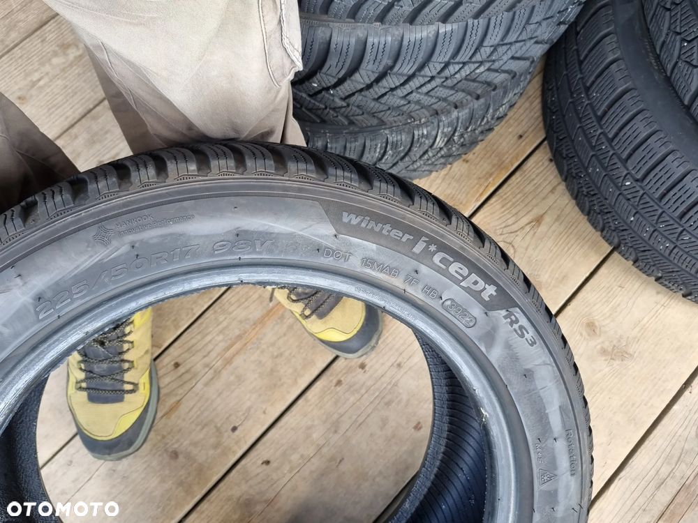 Opony Hankook Winter i*cept RS3 225/50R17 98V 2022r.7,5/6,5mm bdb stan - 11