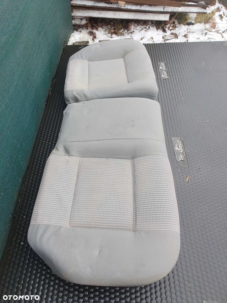 Fotele Fotel Kanapa Welur Jasne Siwe Podlokietnik VW Golf IV 4 3 drzwi komplet - 38