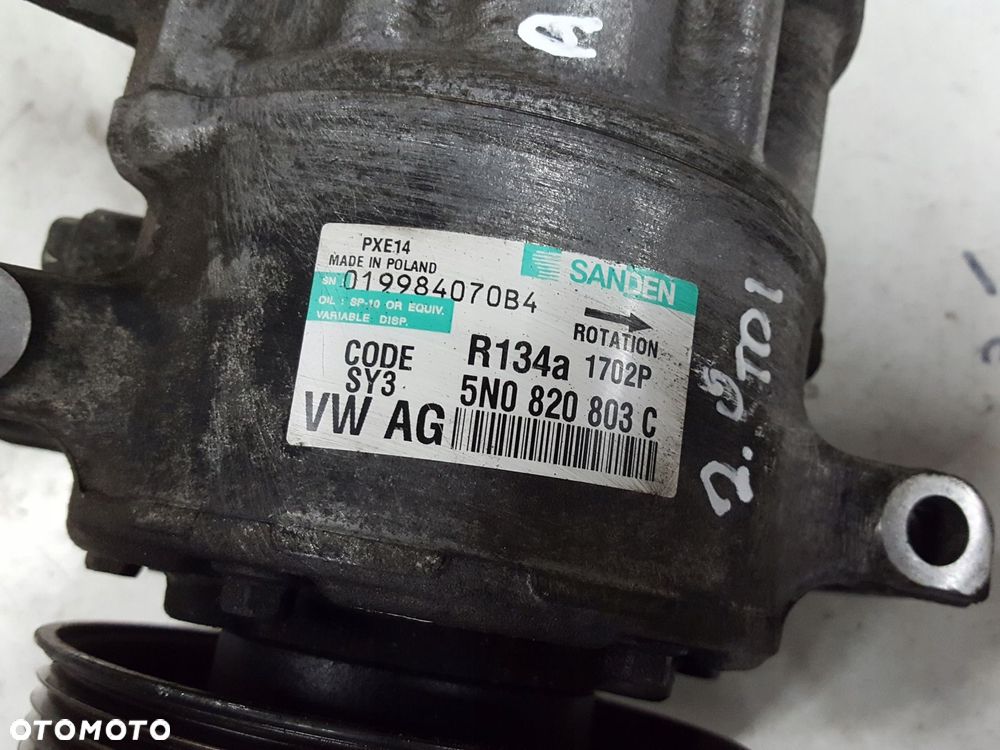 AUDI A3 8P PASSAT B7 TIGUAN 1.6 2.0 TDI SPRĘŻARKA KLIMATYZACJI 5N0820803C - 2