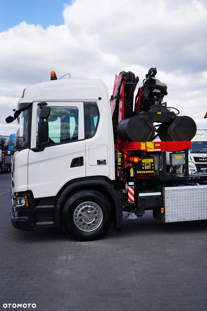 Scania G 410 / E 6 / 8 X 4 / HDS + HAKOWIEC / TRIDEM / CNG / RETARDER / FASSI F 215 - 35