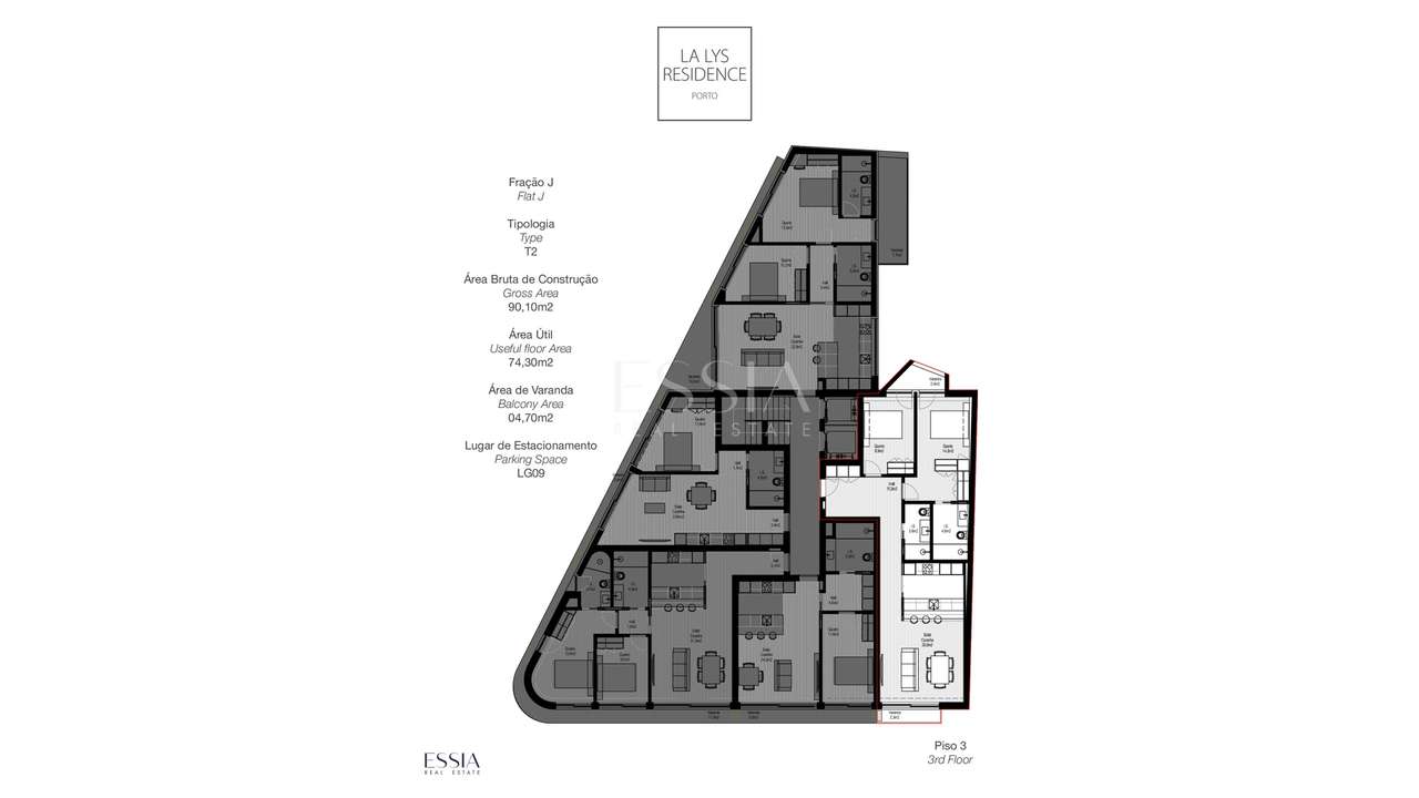 Apartamento T2 com 2 varandas - Novo Empreendimento de Luxo, Paranhos - Grande imagem: 5/10