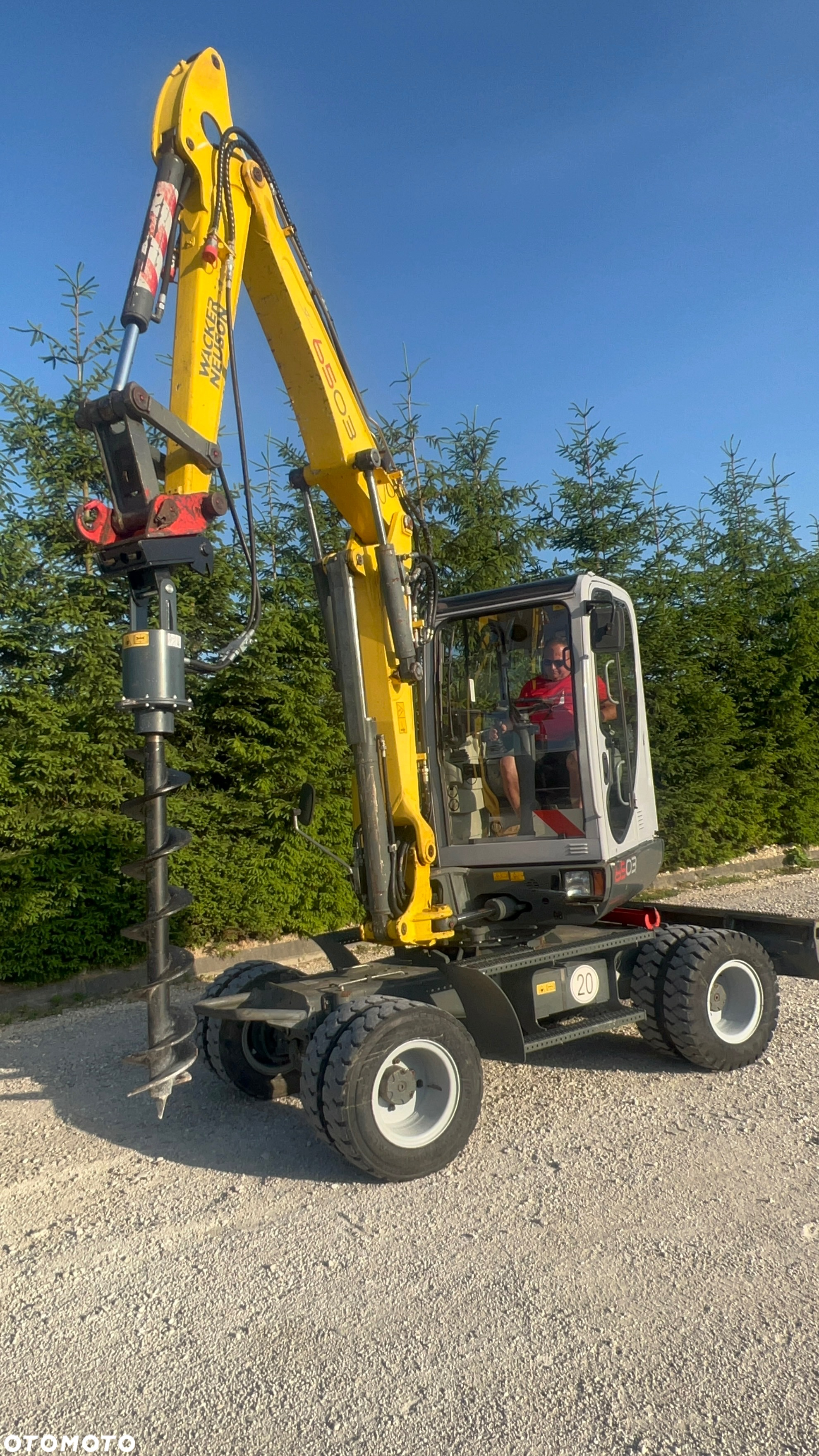 Wacker Neuson Mini KOPARKA KOŁOWA WACKER NEUSON 6503 WD 5,8t Długie ramie 3xłamane Dodatkowa hydraulika SZYBKA SKRĘTNA 2x łyżki Wiertnica skarpowa hydrauliczna Yanmar 2009r 3060mth - 9
