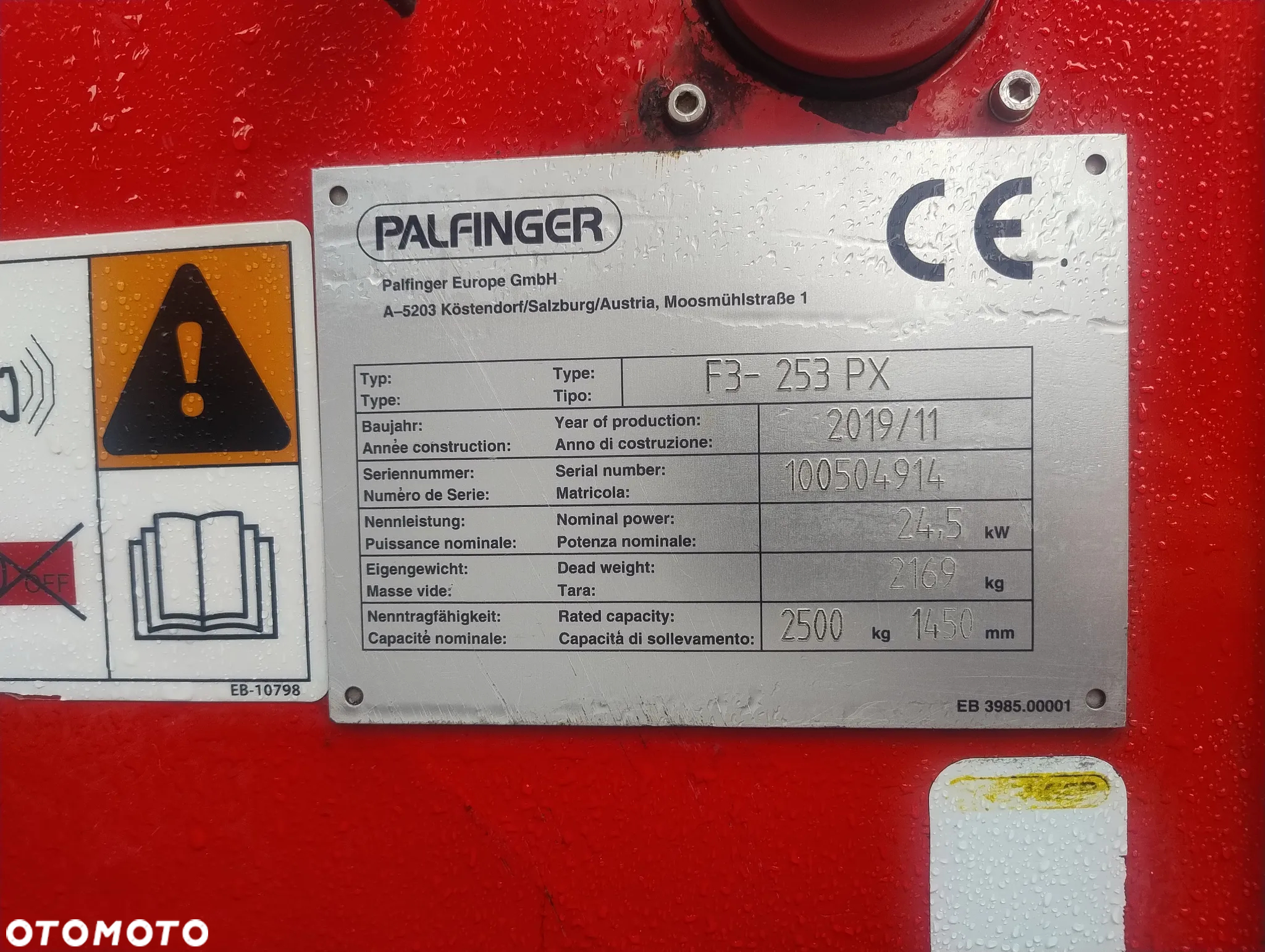 Palfinger Wózek widłowy Palfinger F3 253 PX - 11