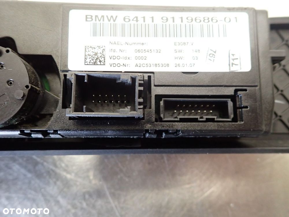 PANEL STEROWANIA NAWIEWU KLIMATYZACJI BMW E91 - 5
