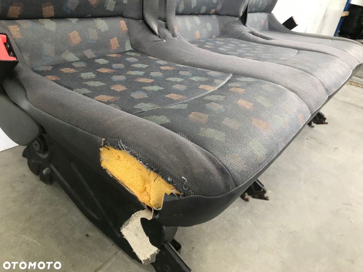 Fotele Mercedes Vito W639 Viano 03-14r. 8 osobowy kanapa trzeci 3 rząd komfort komplet ORYGINALNE - 6