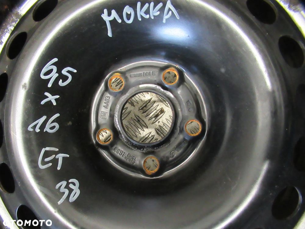 Felgi Opel Mokka Astra K Astra J Chevrolet Trax Aveo 6,5Jx16 et39 5x105 CZUJNIKI - 3