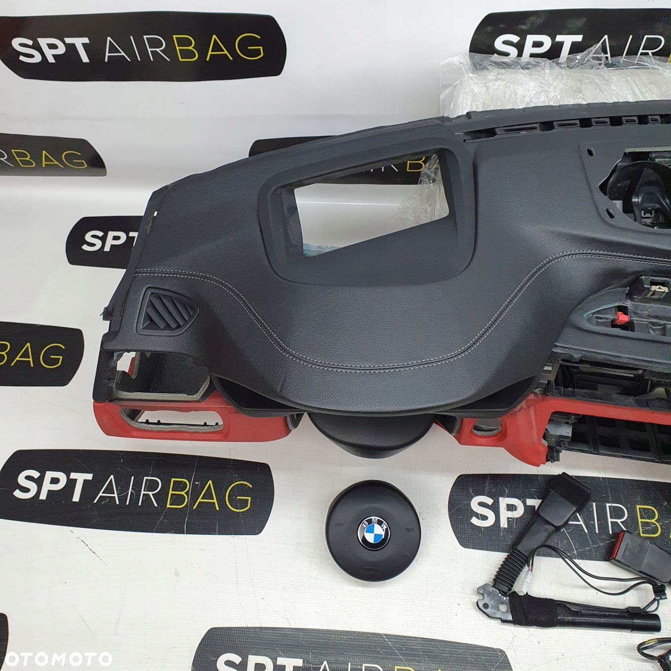 BMW 4 F33 F34 DESKA ROZDZIELCZA KONSOLA KOKPIT PULPIT PODUSZKI AIRBAG AIR BAG PASY KIT SET - 2