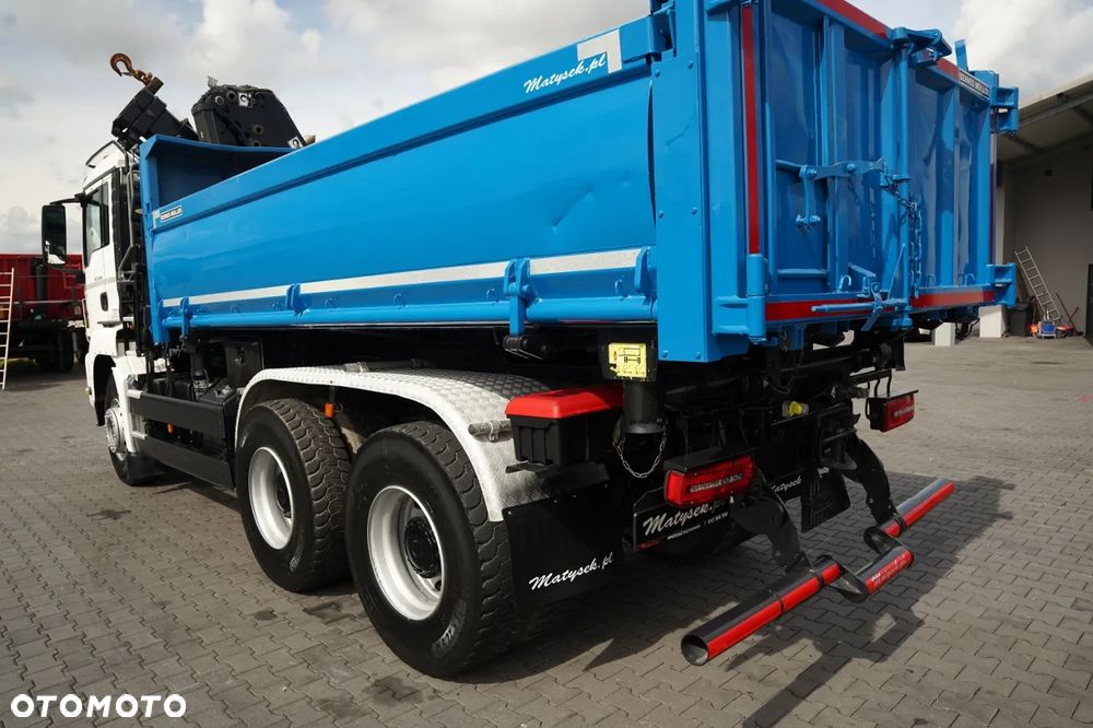 MAN TGS 33.420 / 6x4 / WYWROTKA 3 STRONNA / 2x HYDROBURTA  + HDS HIAB 158 E-2 / MAX 5 900 / AUTOMAT / EURO 6 - 18