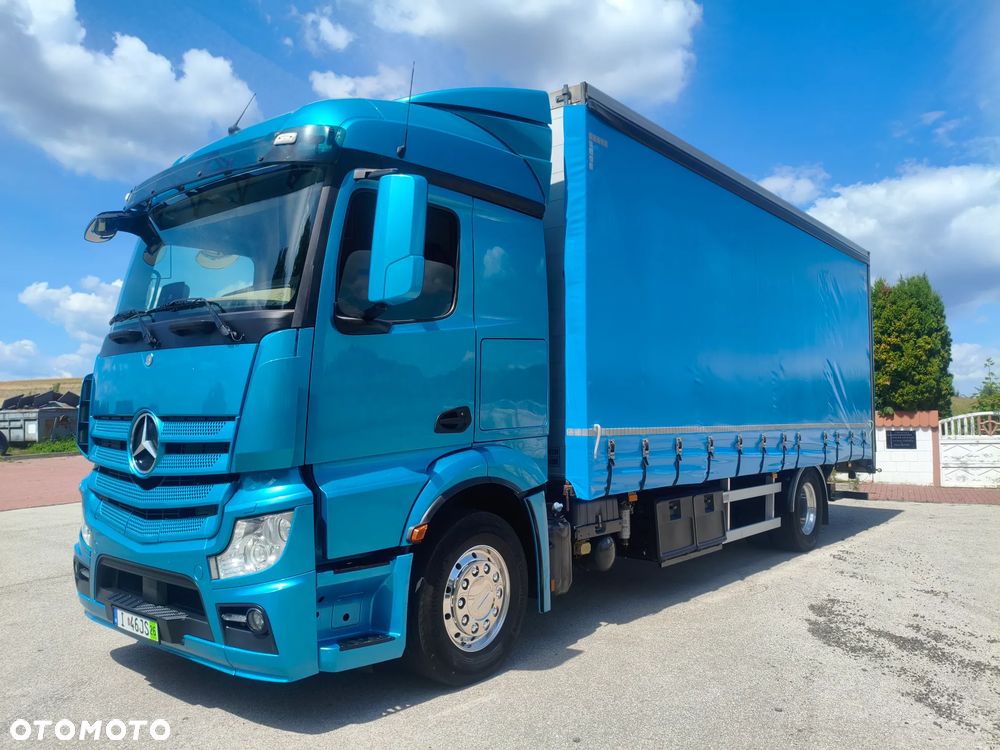 Mercedes-Benz ACTROS 1832 / FIRANKA / WINDA /18 PALET/ 9800 ŁADOWNOŚCI / - 1