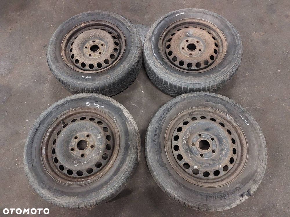 KOŁA KOMPLET FELGI OPONY ZIMOWE 4 SZT 5x112 195/65R15 AUDI VW SKODA - 1