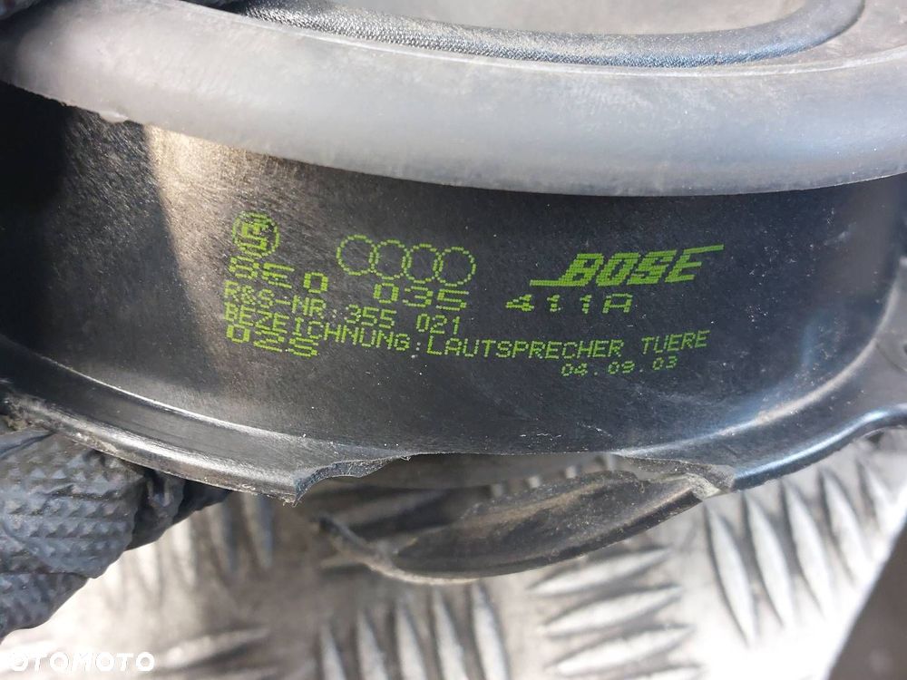 GŁOŚNIKI KPL AUDI A3 8P BOSE 8E0035411A 8H0035411A 8P0035223A 8P3035382A - 4