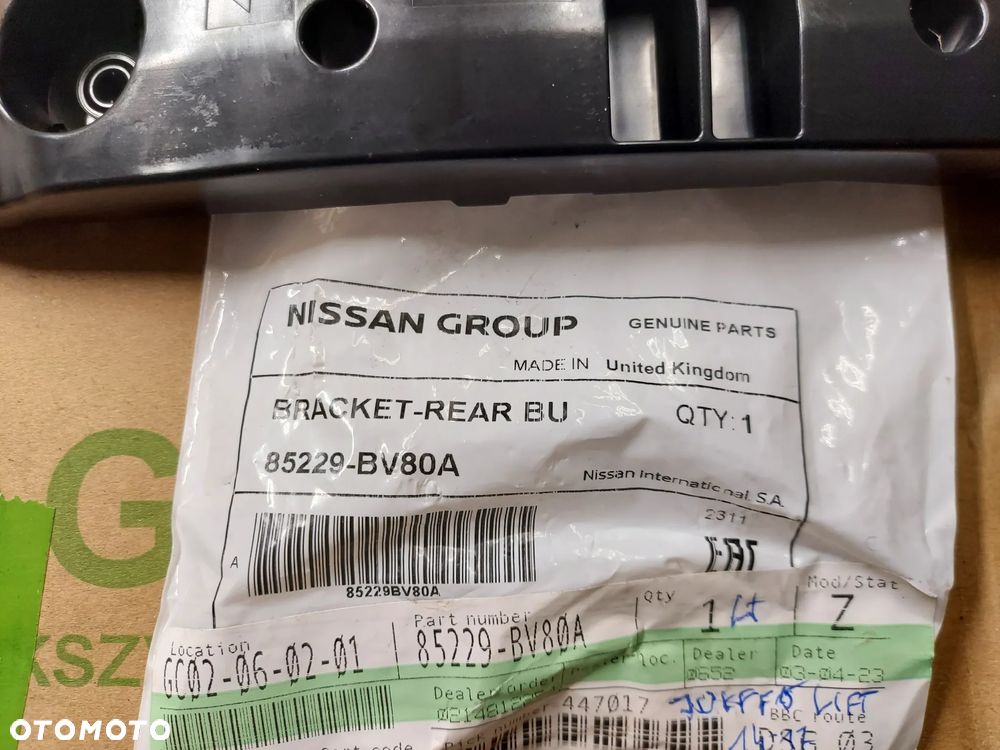 Nissan Juke F15 Lift 14-17 Ślizg Zderzaka Tył L Oryginał - 2