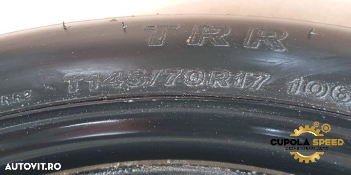 Roata de rezerva BRIDGESTONE 145/70/R17 ET39 2170600 Toyota Avensis 2 - 3