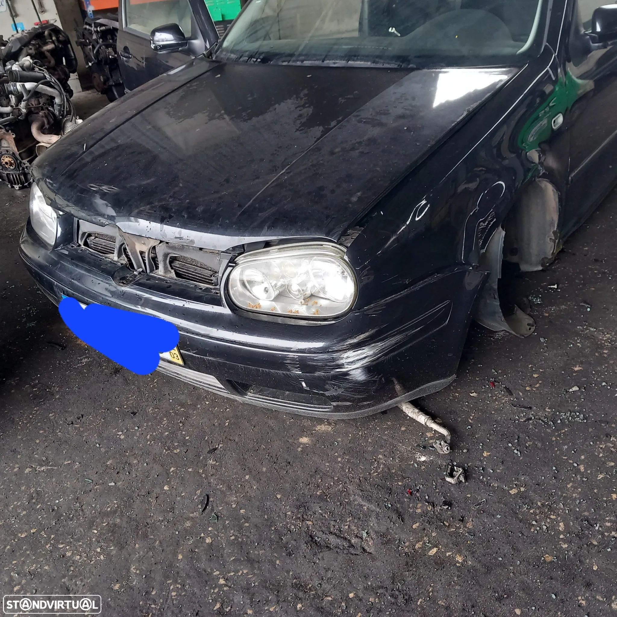 Frente completa vw golf 4 ( guardalamas condutor danificado) - 1