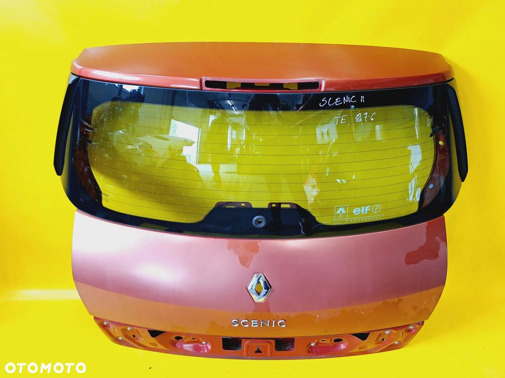 KLAPA TYŁ TYLNA SZYBA BAGAŻNIKA RENAULT SCENIC II LAK: TE876 NR472