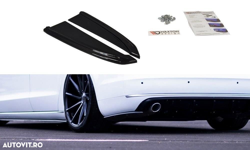 Prelungiri Laterale Bara Spate compatibile cu Audi A8 D4 Maxton Design - 1