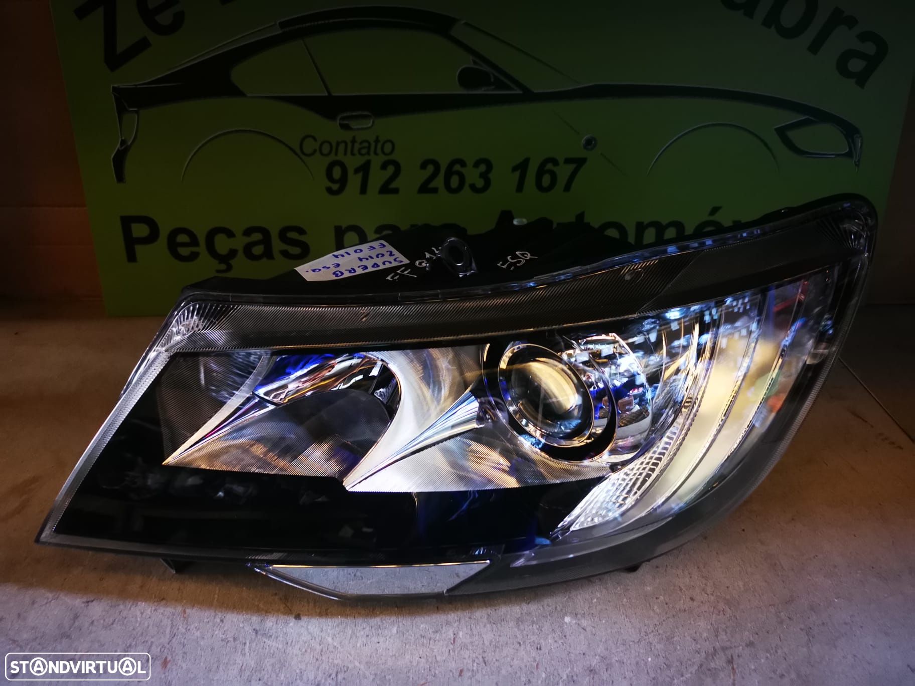 SKODA SUPERB FAROL ESQUERDO - FF014 - 1