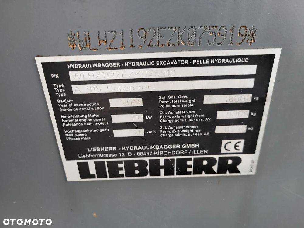 Liebherr A 918 Compact / z Niemiec / - 9