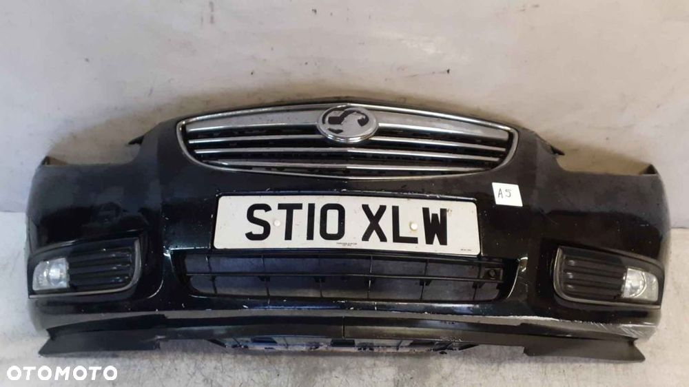 * ZDERZAK PRZÓD PRZEDNI OPEL INSIGNIA A I 1 Z22C CZARNY HALOGENY