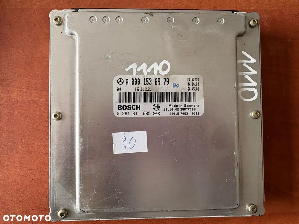 KOMPUTER SILNIKA MERCEDES C W203 2.2 CDI A0001536979 0281011005 - 1