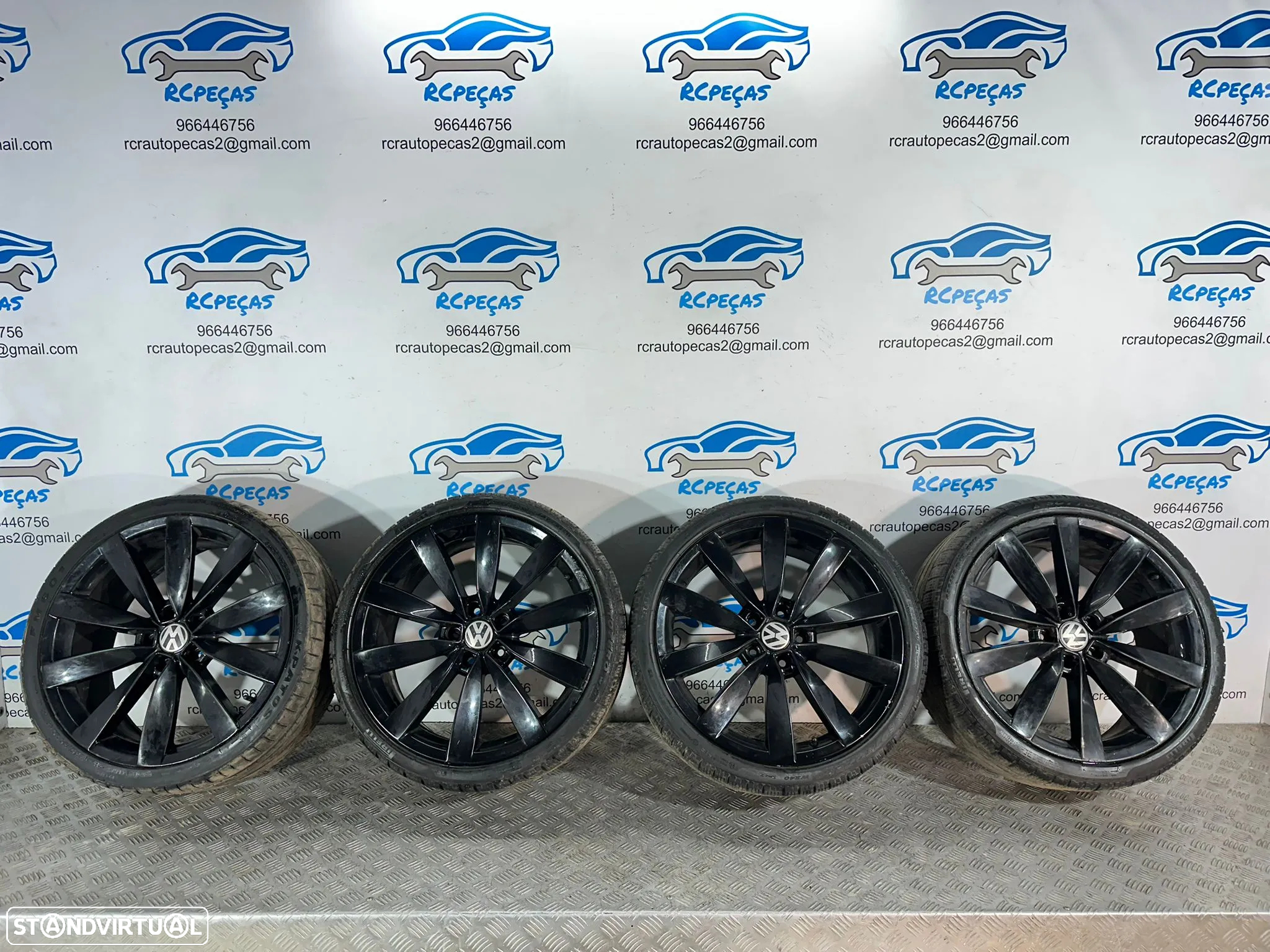 .Conjunto Jantes 19 Originais Lugano VW Volkswagen Scirocco Passat 5x112 8J ET41 1K8601025S - 2