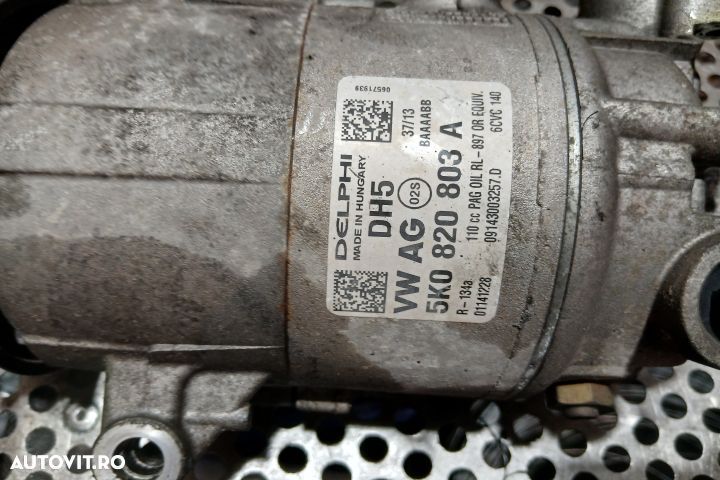 Compresor AC 5K0820803A 5K0820803A Volkswagen VW Passat B7 [2010 - 20 - 5