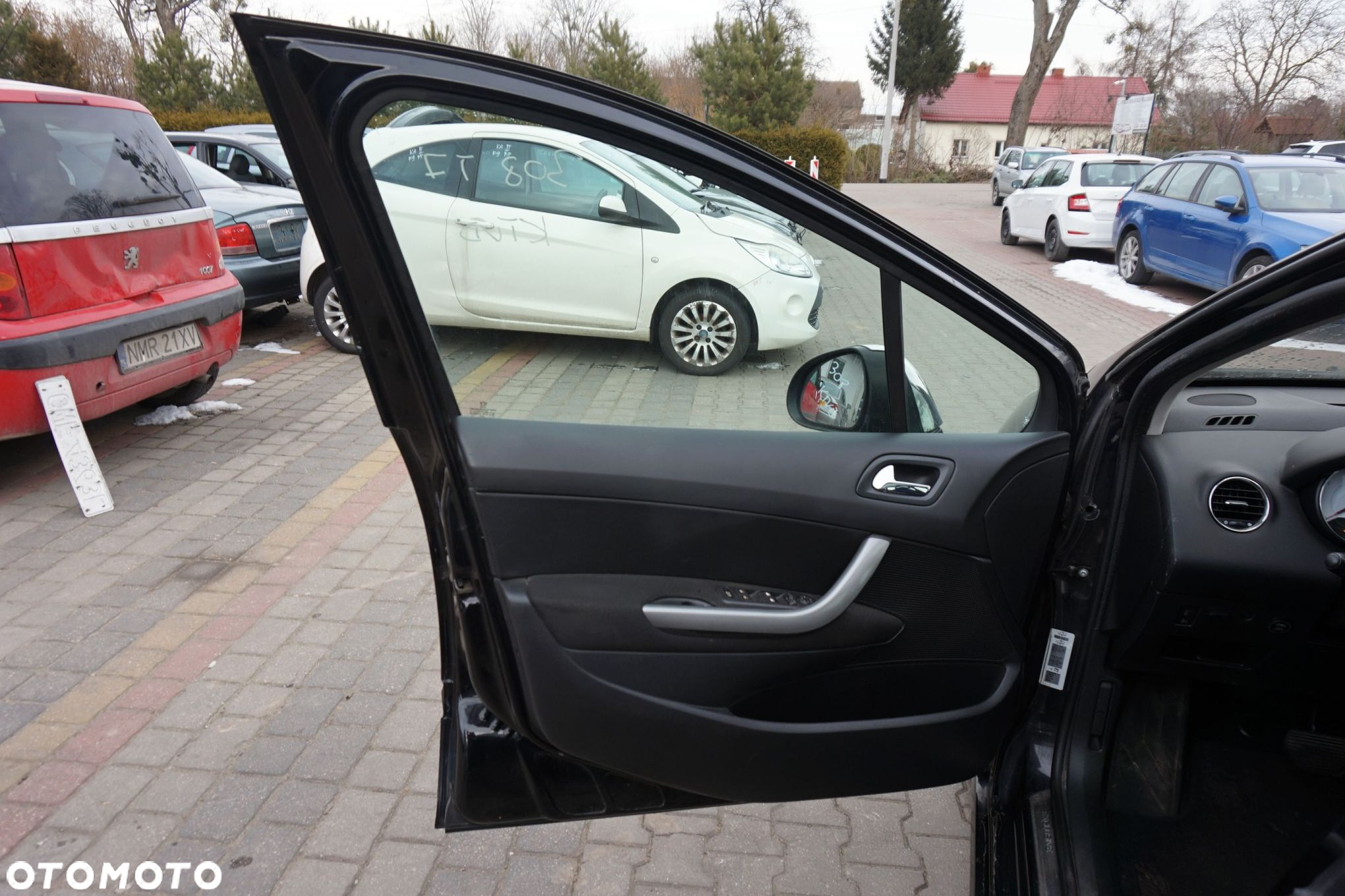 DRZWI PRZEDNIE LEWE 308 I T7 SW KOMBI KTVD  CZARNY PEUGEOT 2007-2011 - 5