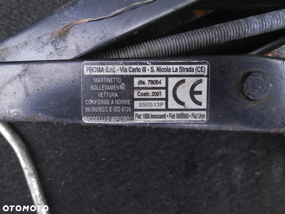 LEWAREK PODNOŚNIK TRAPEZOWY FIAT 1000 INNOCENTI 500 600 UNO 550KG - 2