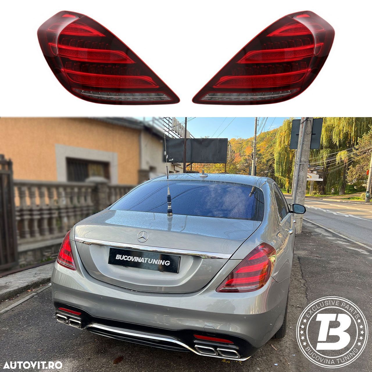 Stopuri Full LED compatibile cu Mercedes S-Class W222 - 1