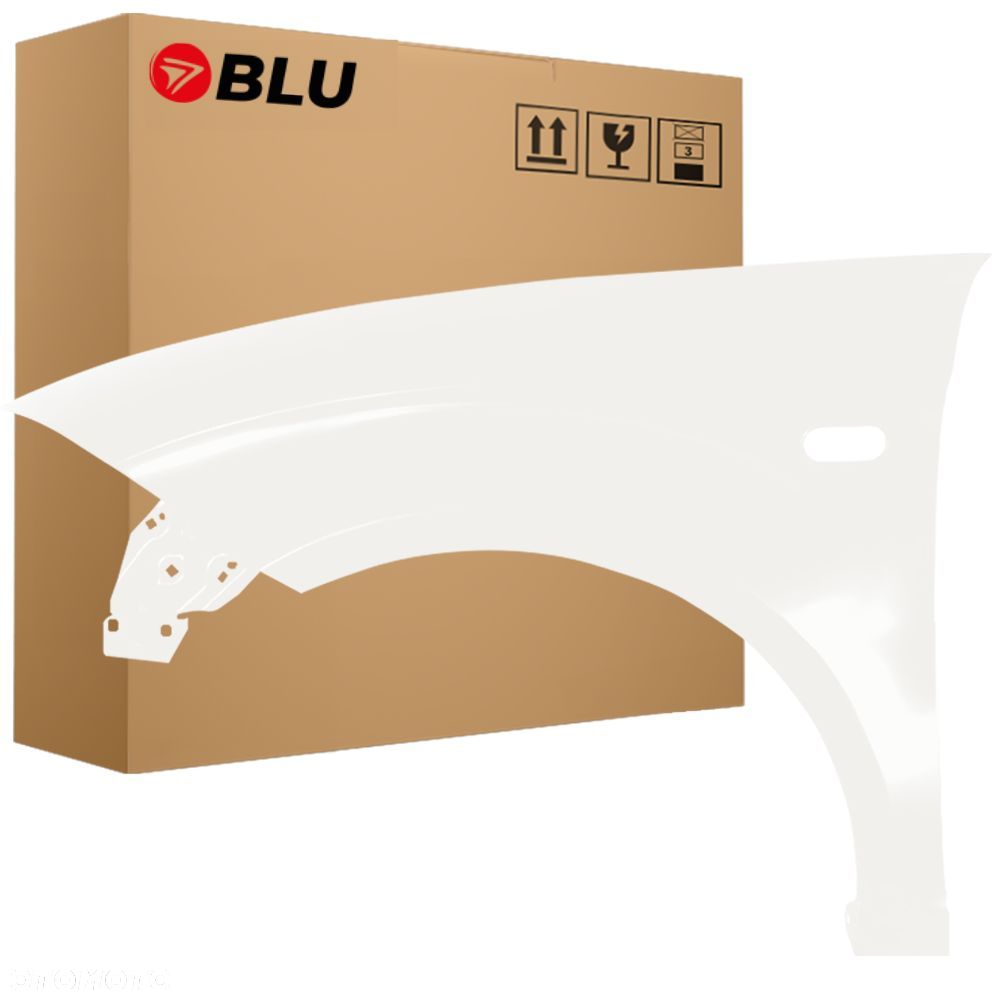 BLU Błotnik SEAT ALTEA XL LB9A Lewy Przód Biały 2006-2015 ocynk CandyWeiss - 1