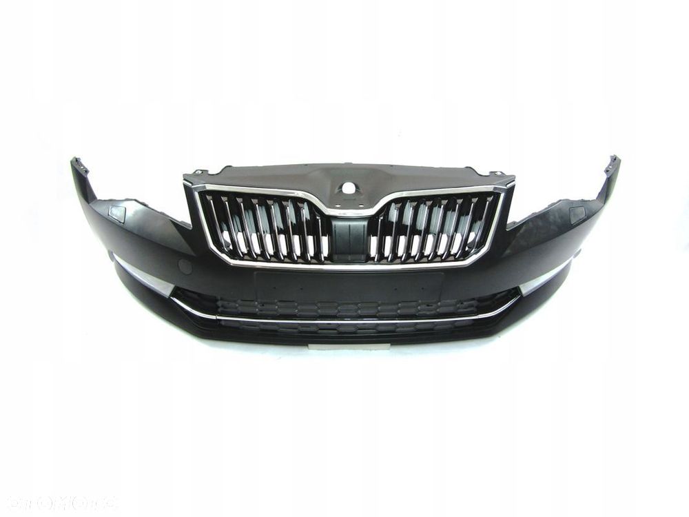 Zderzak przedni Skoda Superb 15 - 19 Spryski. halogeny chromy Kompletny ! - 8