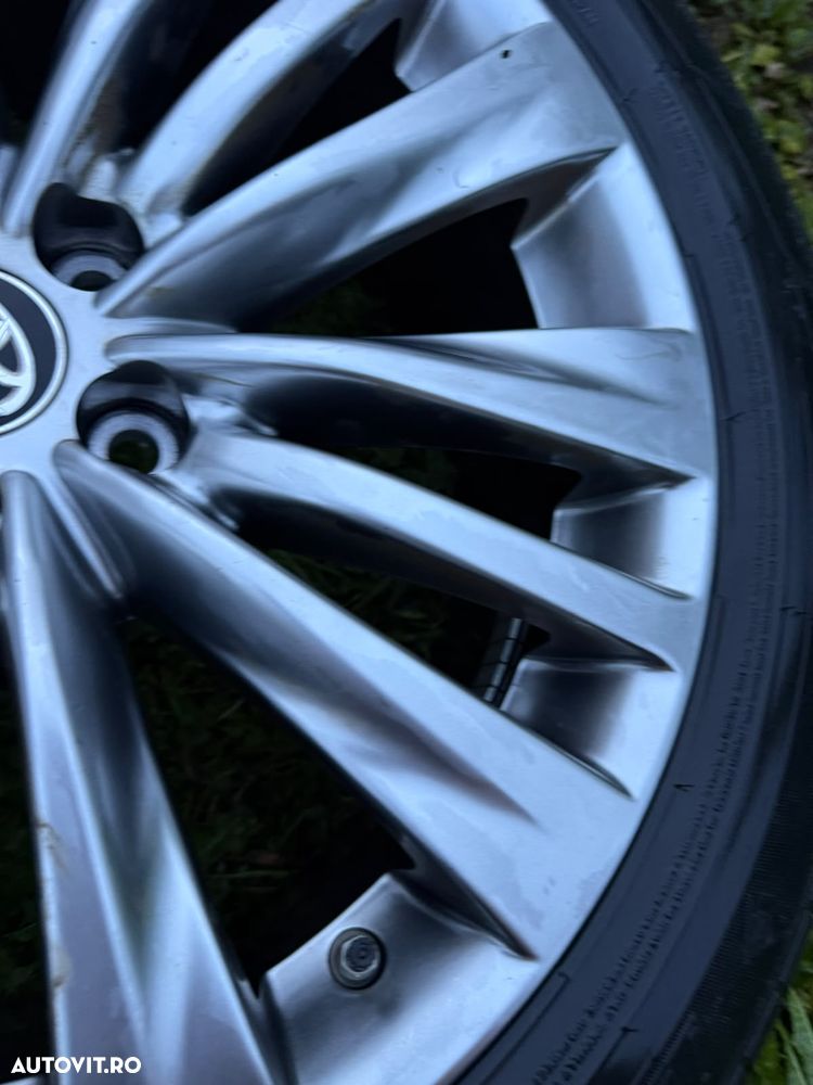 Set complet 4 Jante 20" ORIGINALE Toyota Highlander + anvelope Dunlop vara 235/55/20 DOT 2023 + senzori TPMS - 4