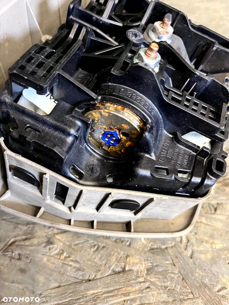 RENAULT MEGANE III SCENIC III AIRBAG PODUSZKA POWIETRZNA KIEROWCY DWIE KOSTKI JASNA 985100009R - 4