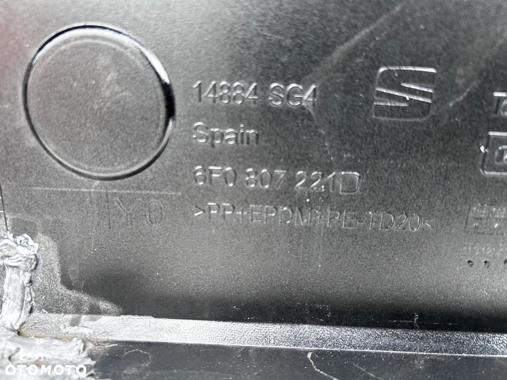SEAT IBIZA V 6F0 17- ZDERZAK PRZÓD PRZEDNI 6F0807221D KRATKA ATRAPA - 6