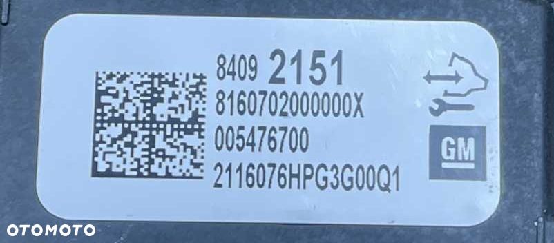 O3 CADILLAC ESCALADE IV 2014 - KAMERA SZYBY PRZÓD ASYSTENT RADAR 84092151 - 3