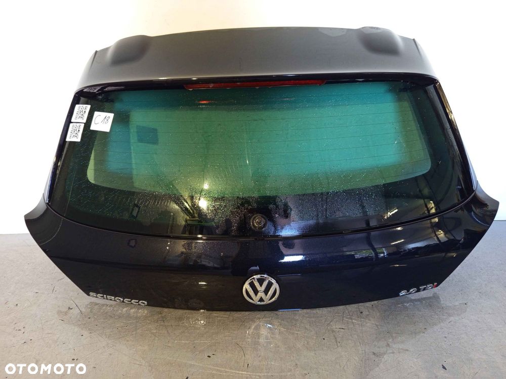 + KLAPA TYŁ TYLNA BAGAŻNIKA VW VOLKSWAGEN SCIROCCO 3 III 1K8 LC9X CZARNA - 1