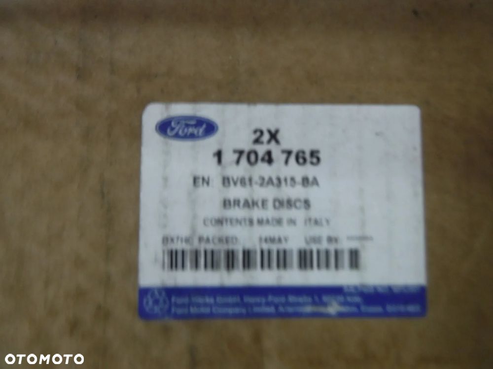 ford focus mk3 tarcze hamulcowe tył tylne nowe oryginał 271mm - 1
