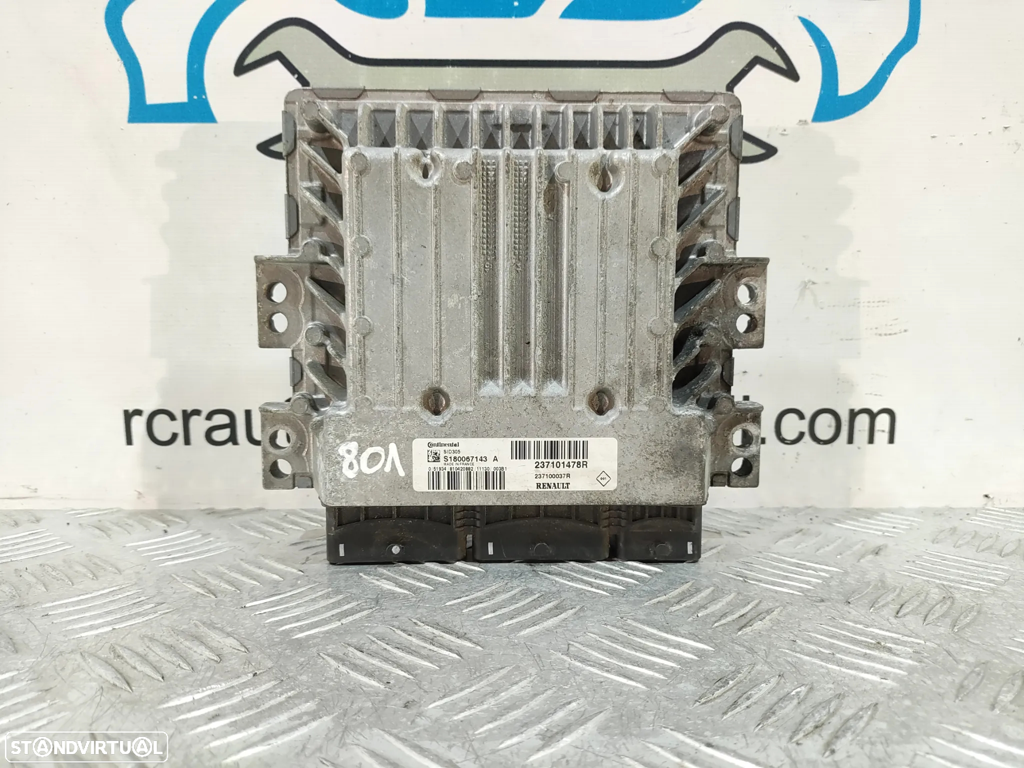 CENTRALINA ECU MOTOR CONTINENTAL RENAULT S180067143A 237101478R 237100037R MEGANE 3 III MK3 GRANDTOUR CARRINHA - 4