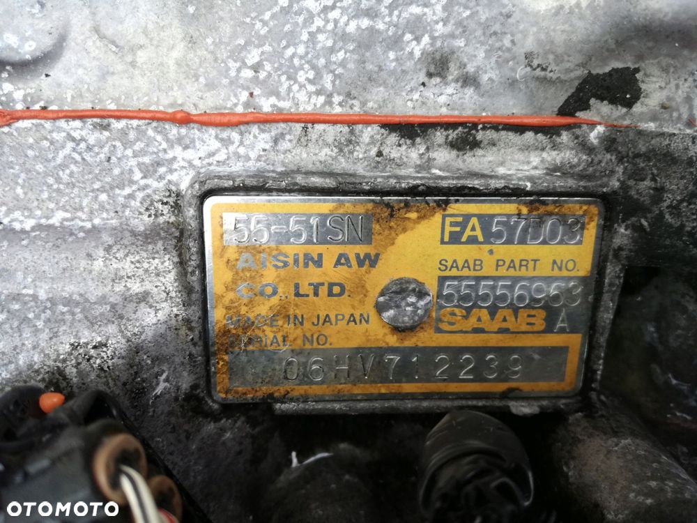 saab 95 1.9 d skrzynia biegów 55-51sn 55556963a fa57d03 automat 2006 - 5