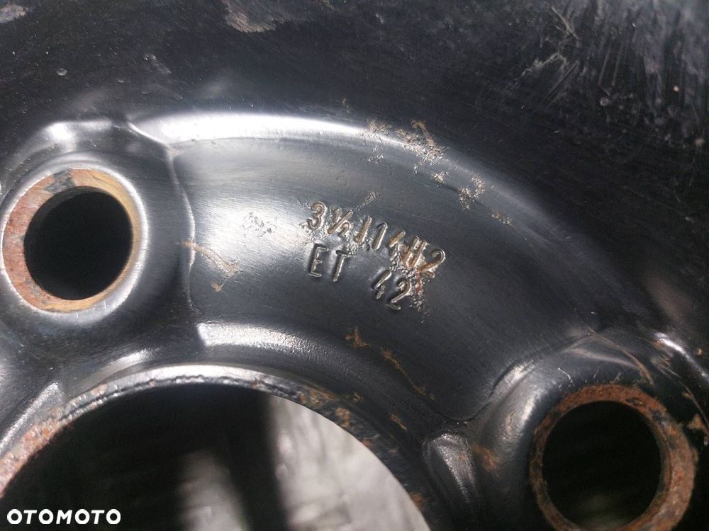 KOŁO DOJAZDOWE DOJAZDÓWKA 4x100 3,5Jx14 ET42 FI57,1 VW POLO 6N0601025G - 6