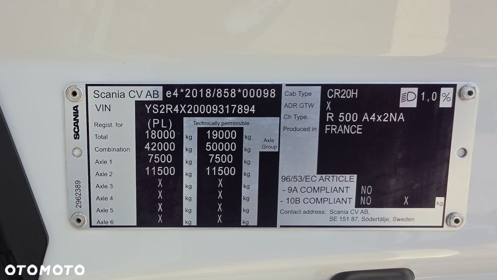Scania ///R500///2023///RETARDER/// FULL LED///ZABUDOWY MIĘDZYOSIOWE/// KLIMATYZACJA POSTOJOWA///NAWIGACJA/// RADARY///WAGA///STAN BARDZO DOBRY - 34