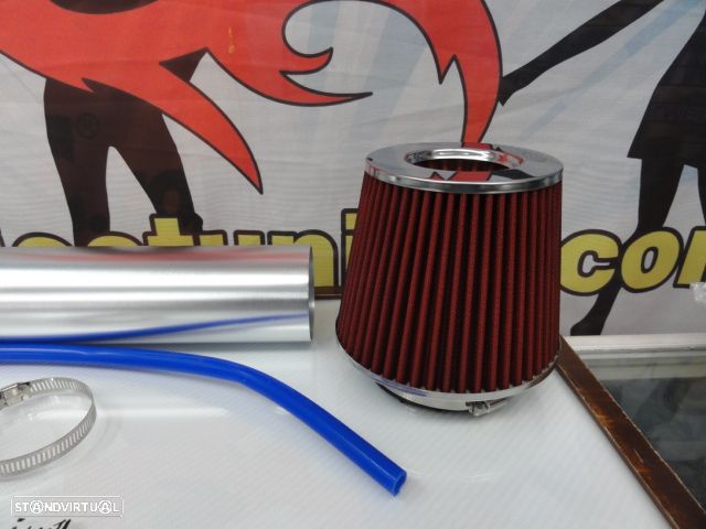 Kit admissão direta com tubo em alumínio + filtro de ar para Honda civic 92-00 (EG, EH, EJ, EK) - 14