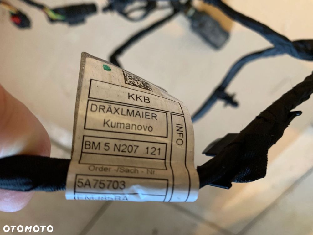 WIĄZKA INSTALACJA ZDERZAKA PRZÓD PDC BMW 7 G70 5A75703 5A81725 - 9