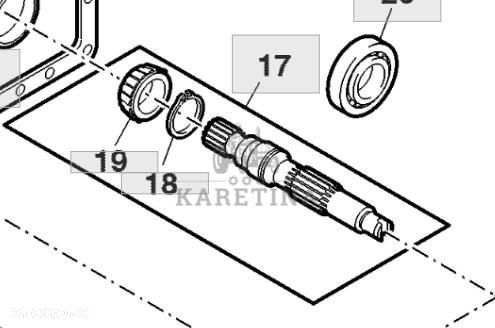 John Deere 9780CTS 9780i CTS 2005rok Wałek Pompy Hydrostatycznej AZ56794 - 1