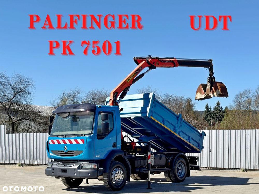 Renault MIDLUM 220 * PALFINGER PK 7501 * STAN BDB - 1
